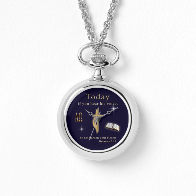 Christelijke Bijbelscripts Horloge (Voorkant)