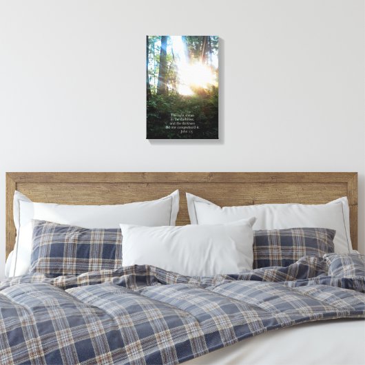 Christelijke bijbelscripts maken canvas afdruk (Insitu (Slaapkamer))