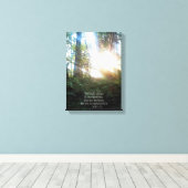 Christelijke bijbelscripts maken canvas afdruk (Insitu (Houten vloer))