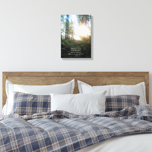 Christelijke bijbelscripts maken canvas afdruk (Insitu (Slaapkamer))