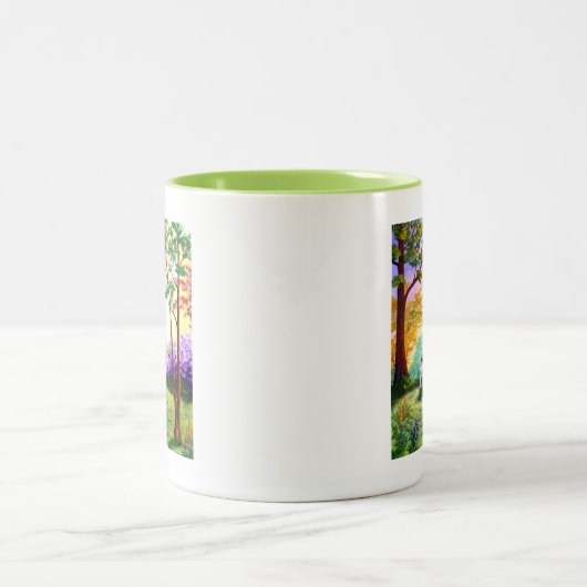 Christelijke Bijbelscripts maken Tweekleurige Koffiemok (Center)