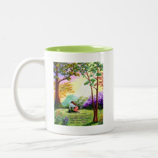 Christelijke Bijbelscripts maken Tweekleurige Koffiemok (Links)