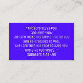 Christelijke Bijbelse kerk Religie Kruidenbus Visitekaartje (Achterkant)