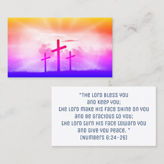 Christelijke Bijbelse kerk Religie Kruidenbus Visitekaartje (Voorkant / Achterkant)