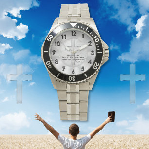  Christelijke bijbelse polshorloge Horloge