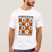 Christelijke Bijbelse Verse KINGDOM ENTREPRENEUR T-shirt (Voorkant)