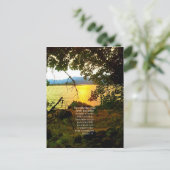 Christelijke Bijbelse Verse Lake Landscape Creatio Briefkaart (Staand voorkant)