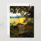 Christelijke Bijbelse Verse Lake Landscape Creatio Briefkaart (Voorkant / Achterkant)