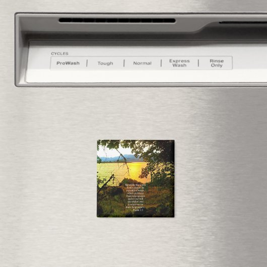 Christelijke Bijbelse Verse Lake Landscape Creatio Magneet (Insitu (Vaatwasser))