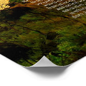 Christelijke Bijbelse Verse Lake Landscape Creatio Poster (Hoek)