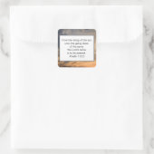 Christelijke Bijbelse versies Vierkante Sticker (Tas)