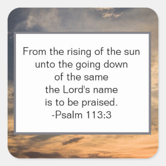 Christelijke Bijbelse versies Vierkante Sticker