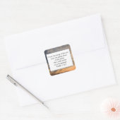 Christelijke Bijbelse versies Vierkante Sticker (Envelop)