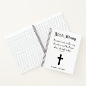 Christelijke Bijbelstudie Cross & Proverb Notitieboek (Binnen)