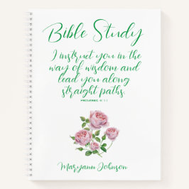 Christelijke Bijbelstudie Elegant Rozen Notitieboek