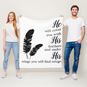 Christelijke bijbeltas fleece deken