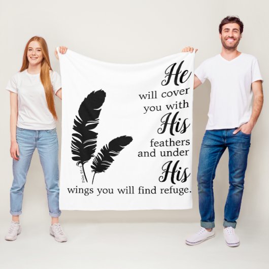 Christelijke bijbeltas fleece deken (In situ)