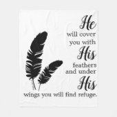 Christelijke bijbeltas fleece deken (Voorkant)