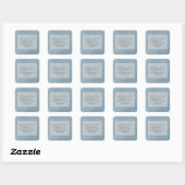 Christelijke Bijbeltekst Kunst Vierkante Sticker (Vel)