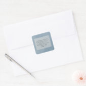 Christelijke Bijbeltekst Kunst Vierkante Sticker (Envelop)