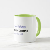 Christelijke Bijbeltekst Mok - Filippenzen 4:13 (Voorkant rechts)
