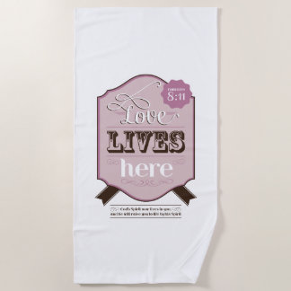 Christelijke bijbeltekst Romeinen 8 verhalen over Strandlaken