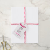Christelijke Bijbeltekst Roze Valentijnsdag Cadeaulabel (Met Touw)