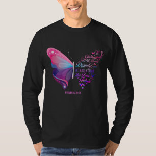 Christelijke Bijbeltekst Spreuken 3125 Vlinder T-shirt
