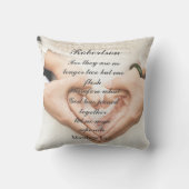 Christelijke Bijbeltekst Trouwfoto Kussen (Achterkant)