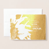 Christelijke bijbeltekst vredesduif folie kaarten (Voorkant met envelop)