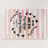 Christelijke bijbeltest sterke towerpsalms legpuzzel (Horizontaal)