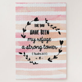 Christelijke bijbeltest sterke towerpsalms legpuzzel