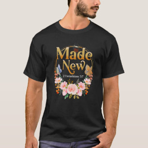 Christelijke Bijbelvers 2 Korintiërs 517 Bloem T-shirt