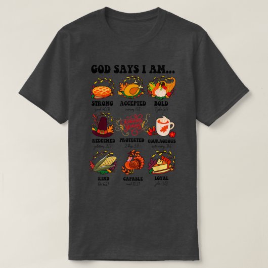 Christelijke bijbelvers God zegt dat ik Halloween T-shirt (Design voorkant)