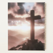 Christelijke bijbelvers gouden spiraalplanner planner (Achterkant)