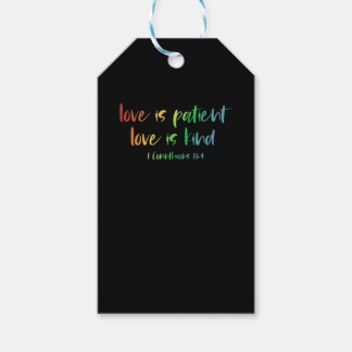 Christelijke Bijbelvers Liefde Is Geduldig Liefde Cadeaulabel
