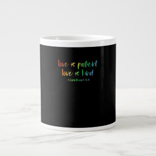 Christelijke Bijbelvers Liefde Is Geduldig Liefde Grote Koffiekop