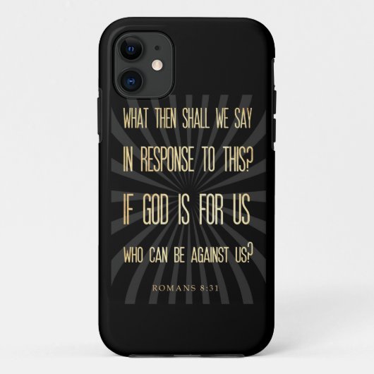 Christelijke Bijbelvers - Romeinen 8:31 Case-Mate iPhone Case (Achterkant)