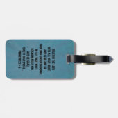 Christelijke Bijbelvers Spreuken 3:5-6 Bagagelabel (Achterkant horizontaal)