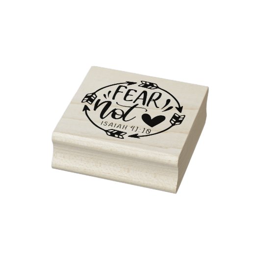 Christelijke Bijbelvers Vrees Niet Rubberstempel (Stempel)