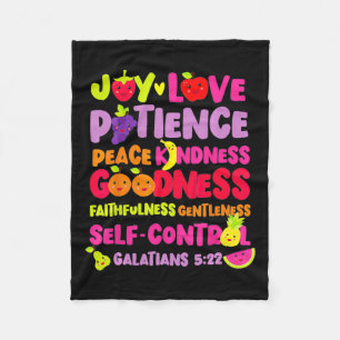 Christelijke bijbelvers Vrucht van de Geestgod Jes Fleece Deken