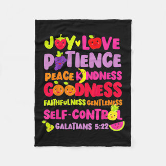 Christelijke bijbelvers Vrucht van de Geestgod Jes Fleece Deken