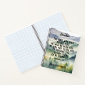 Christelijke Bijbelvers Waterverf Bergen Naam Notitieboek (Binnen)