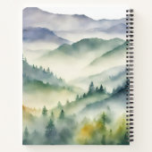 Christelijke Bijbelvers Waterverf Bergen Naam Notitieboek (Achterkant)