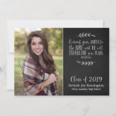 Christelijke bijbelverse Afstuderen-alkbordfoto Kaart (Voorkant)