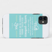 Christelijke Bijbelverse ephesians 4:1-2 Case-Mate iPhone Case (Achterkant (horizontaal))
