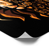 Christelijke Bijbelverse Joshua 1:9 Lion Poster (Hoek)