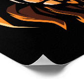 Christelijke Bijbelverse Joshua 1:9 Lion Poster (Hoek)