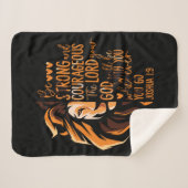 Christelijke Bijbelverse Joshua 1:9 Lion Sherpa Deken (Voorkant (horizontaal))