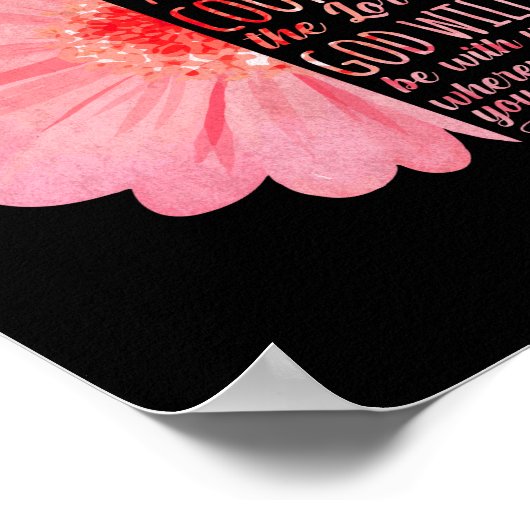 Christelijke Bijbelverse Joshua 1:9 ventilator Poster (Hoek)